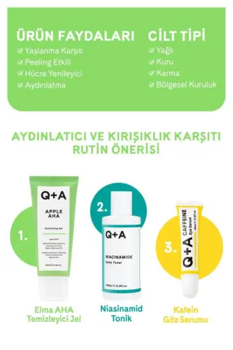 Apple Aha Exfoliating Facial Cleansing Gel 75 ml - Q+A (1)