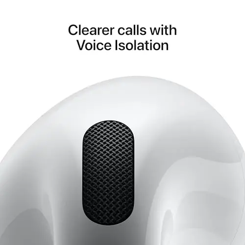Apple AirPods 4 Wireless Earbuds, Bluetooth Headphones, Personalized Spatial Audio, Sweat and Water Resistant, USB-C Charging Case, H2 Chip, Up to 30 Hours of Battery Life, Effortless Setup for iPhone - APPLE (1)