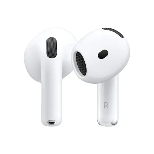 Apple AirPods 4 Wireless Earbuds, Bluetooth Headphones, with Active Noise Cancellation, Adaptive Audio, Transparency Mode, Personalized Spatial Audio, USB-C Charging Case with AppleCare+ (2 Years) - APPLE (1)