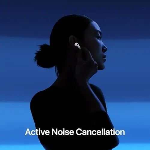 Apple AirPods 4 Wireless Earbuds, Bluetooth Headphones, with Active Noise Cancellation, Adaptive, Transparency Mode, Personalized Spatial Audio, USB-C Charging Case, Wireless Charging, H2 Chip - 3