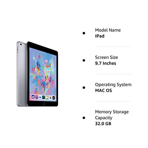 Apple Early 2018 iPad (9.7 dyuym, Wi-Fi, 32 GB) - Kosmos kulrang (Yangilangan Premium) - 6