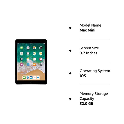 Apple iPad 9.7 inç Retina Ekranlı, Wi-Fi, 32GB, Touch ID, 2017 Model - Uzay Grisi (Yenilenmiş) - 9