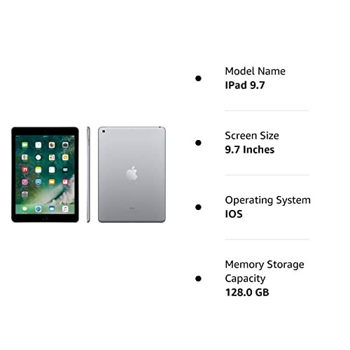 Apple iPad 9.7 Wi-Fi bilan, 128GB - Kosmik Kulrang (2017 Model) - (Yangilangan) - 5