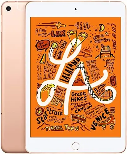 Apple iPad Mini 5th Generation (Wi-Fi + Cellular, 64GB) - Gold (Renewed) - APPLE