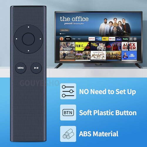 Apple TV 4K 1 2 3 için Yeni Yedek Uzaktan Kumanda, Apple TV A1294 A1469 A1427 A1378 MC377LL/A MM4T2AM/A MD199LL/A MC572LL/A MM4T2ZM/A ile Uyumlu, Evrensel iPhone MacBook Dock Müzik Sistemi - 13