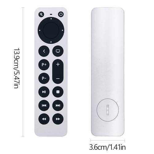 Apple TV 4K/ Gen 1 2 3 4/ HD A2169 A1842 A1625 A1427 A1469 A1378 A1218 uchun yangi universal almashtiriladigan Apple masofaviy boshqaruv pulti (TV boshqarish funktsiyasi bilan) - 7