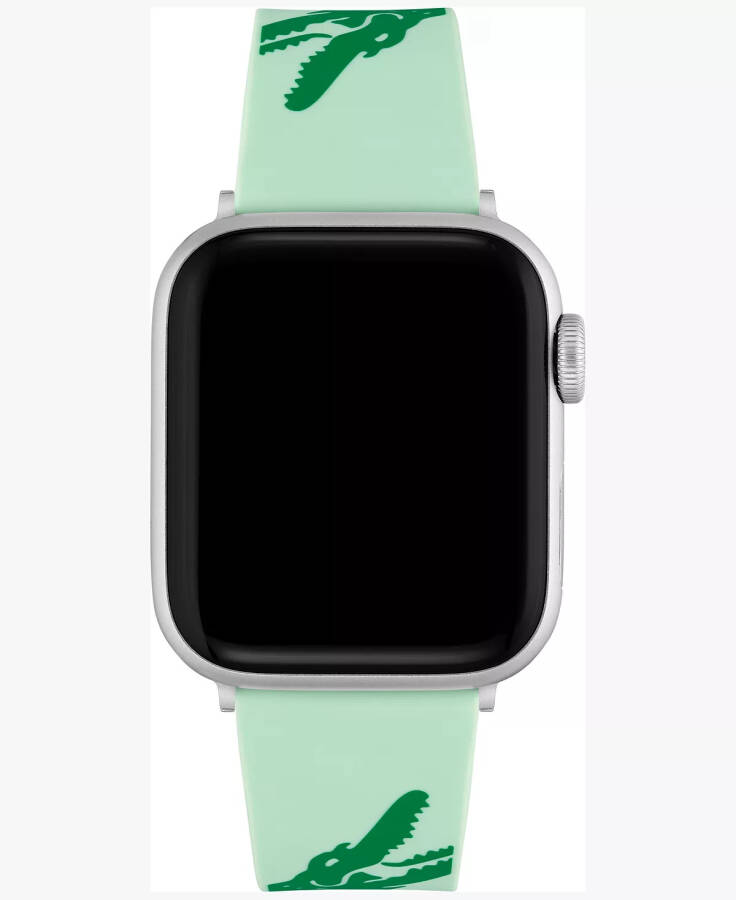 Apple Watch® 38 mm/40 mm uchun timsoh naqshli turkuaz rangli silikon tasma - 5