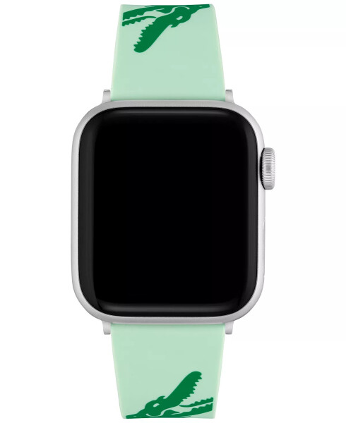 Apple Watch® 38 mm/40 mm uchun timsoh naqshli turkuaz rangli silikon tasma - 4