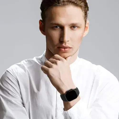 Apple Watch 38mm 40mm 41mm 42mm 44mm 45mm 49mm bilan mos keladigan sport tasmalar, yumshoq silikon almashtiriladigan suv o'tkazmaydigan bilakuzuk iWatch Series Ultra 10/9/8/7/6/5/4/3/2/1 SE ayollar erkaklar uchun, qora - 6