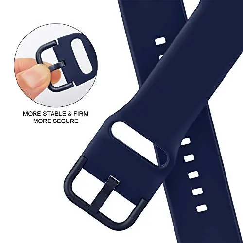 Apple Watch 49mm 46mm 45mm 44mm 42mm 41mm 40mm 38mm tasmalari bilan mos keluvchi Sport Band, iWatch Series 11 10 9 8 7 6 5 4 3 2 1 SE Ultra ayollar erkaklar uchun klassik qisqichli yumshoq silikon almashtirish tasmasi - 4