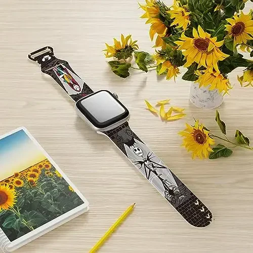 Apple Watch Band 38mm 40mm 41mm 42mm 44mm 45mm 46mm 49mm bilan mos keluvchi Holiday Strap, sozlanishi mumkin bo'lgan almashtiriladigan yumshoq silikon multfilm sport bilaguzuklari iWatch Ultra Series 10 9 8 7 6 5 4 3 2 1 SE uchun - Holiday (1)