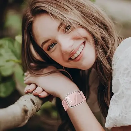 Apple Watch Band 38mm 40mm 41mm 42mm 44mm 45mm 46mm 49mm uchun mos keluvchi o'ralgan cho'ziluvchan yakkalik halqa Ayollar va erkaklar uchun neylon elastik tasmalar iWatch Series 10 9 8 7 6 5 4 3 11 Ultra/SE 3 2 1 uchun - BRAIDED (1)