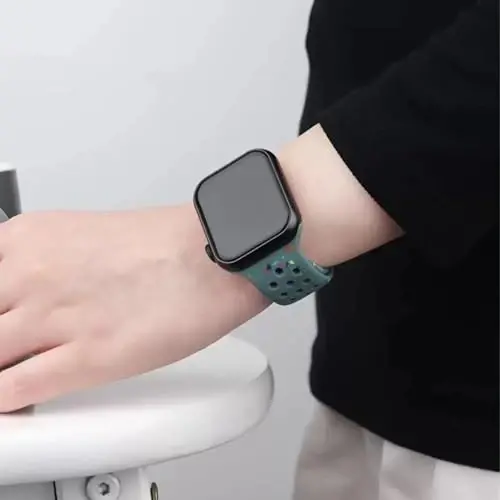 Apple Watch Band 38mm 40mm 41mm 42mm 44mm 45mm 49mm ayollar va erkaklar uchun mos keladigan sport tasmalar, qayta ishlangan plastik nafas oladigan yumshoq iWatch tasmalari iWatch Series 9 8 7 6 5 4 3 2 1 Ultra SE Ultra 2 uchun - 6