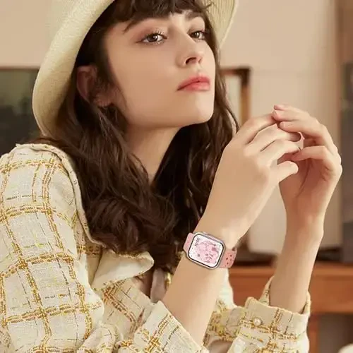 Apple Watch Band 38mm 40mm 41mm 42mm 44mm 45mm 49mm bilan mos keluvchi sport bantlari ayollar va erkaklar uchun, qayta ishlangan plastik nafas oladigan yumshoq iWatch bantlari iWatch Series 9 8 7 6 5 4 3 2 1 Ultra SE Ultra 2 uchun - 7