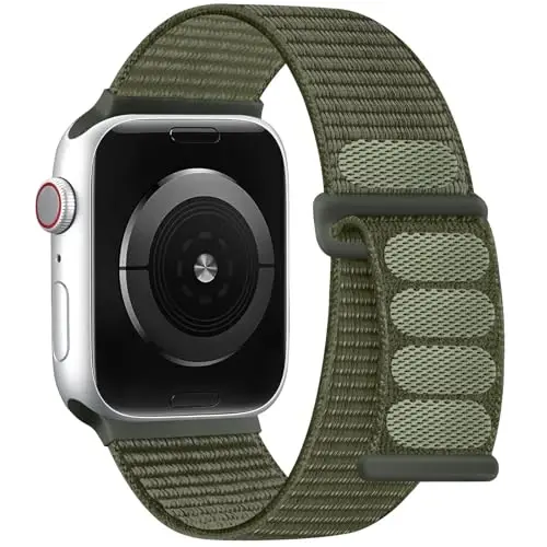 DaQin Nylon Sport Loop Compatible with Apple Watch Band 40mm 38mm 41mm 42mm 44mm 45mm 46mm 49mm, Soft Breathable Braided Wristband for iWatch Band for Women Men Series 11 10 9 8 7 6 5 4 3 2 1 SE Ultra - 1