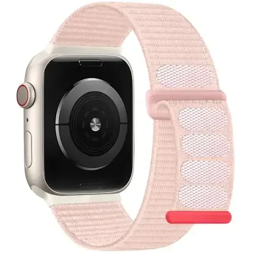 DaQin Nylon Sport Loop Compatible with Apple Watch Band 40mm 38mm 41mm 42mm 44mm 45mm 46mm 49mm, Soft Breathable Braided Wristband for iWatch Band for Women Men Series 11 10 9 8 7 6 5 4 3 2 1 SE Ultra 