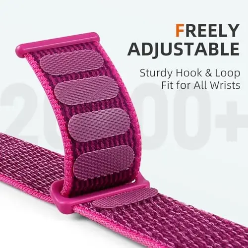 DaQin Nylon Sport Loop Compatible with Apple Watch Band 40mm 38mm 41mm 42mm 44mm 45mm 46mm 49mm, Soft Breathable Braided Wristband for iWatch Band for Women Men Series 11 10 9 8 7 6 5 4 3 2 1 SE Ultra - 3