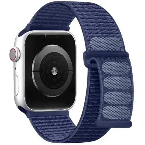 DaQin Nylon Sport Loop Compatible with Apple Watch Band 40mm 38mm 41mm 42mm 44mm 45mm 46mm 49mm, Soft Breathable Braided Wristband for iWatch Band for Women Men Series 11 10 9 8 7 6 5 4 3 2 1 SE Ultra 