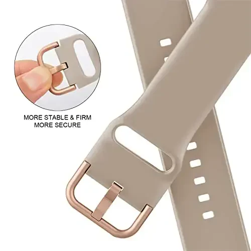 Apple Watch Bands 49mm 46mm 45mm 44mm 42mm 41mm 40mm 38mm bilan mos keladigan Sport Band, iWatch Series 11 10 9 8 7 6 5 4 3 2 1 SE Ultra ayollar erkaklar uchun klassik qisqichli yumshoq silikon almashtirish tasmasi - 2