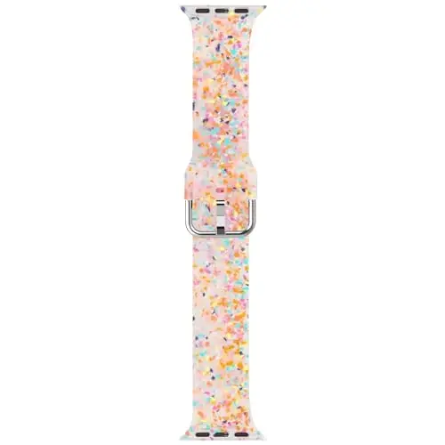 Apple Watch Bands 49mm 46mm 45mm 44mm 42mm 41mm 40mm 38mm bilan mos keluvchi Sport Band, iWatch Series 11 10 9 8 7 6 5 4 3 2 1 SE Ultra Ayollar Erkaklar uchun klassik qisqichli yumshoq silikon almashtirish tasmasi - RECOPPA