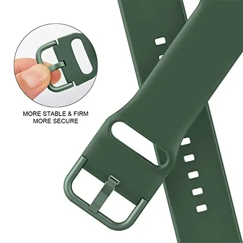 Apple Watch Bands 49mm 46mm 45mm 44mm 42mm 41mm 40mm 38mm bilan mos keluvchi sport tasma, iWatch Series 11 10 9 8 7 6 5 4 3 2 1 SE Ultra ayollar erkaklar uchun klassik qisqichli yumshoq silikon almashtirish tasmasi - 4