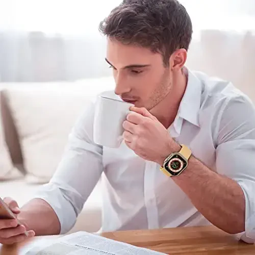 Apple Watch Bands 49mm 46mm 45mm 44mm 42mm 41mm 40mm 38mm bilan mos Sport Band, iWatch Series 11 10 9 8 7 6 5 4 3 2 1 SE Ultra Women Men uchun klassik qisqichli yumshoq silikon almashtirish tasmasi - 5