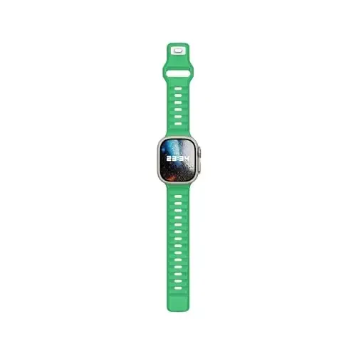Apple Watch Bands Women Men Se Ultra 2 40mm 44mm 46mm 42mm 45mm 41mm 38mm 49mm Series 10 9 8 7 6 5 4 3 iWatch Sport Strap Silicone Poison Green uchun DONEGANI UC1 tasmasi - 5