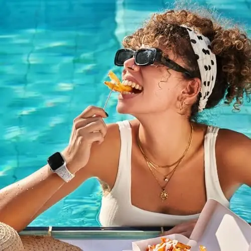 Wepro for Apple Watch Bands 40mm 41mm 38mm 42mm for Women Men for iWatch Bands SE Series 10 9 8 7 6 5 4 3 2 1 Silicone Sport Band Breathable Sweatproof Waterproof Colorful, Starlight - 6