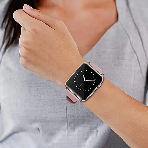 Sport Band Compatible with Apple Watch Bands 49mm 46mm 45mm 44mm 42mm 41mm 40mm 38mm, Soft Silicone Replacement Strap with Classic Clasp for iWatch Series 11 10 9 8 7 6 5 4 3 2 1 SE Ultra Women Men - 5