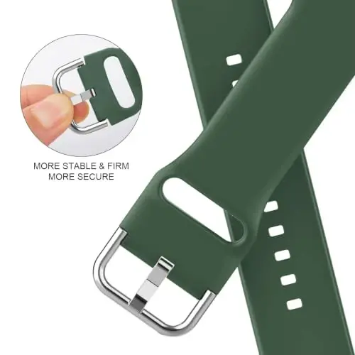 Sport Band Compatible with Apple Watch Bands 49mm 46mm 45mm 44mm 42mm 41mm 40mm 38mm, Soft Silicone Replacement Strap with Classic Clasp for iWatch Series 11 10 9 8 7 6 5 4 3 2 1 SE Ultra Women Men - 4