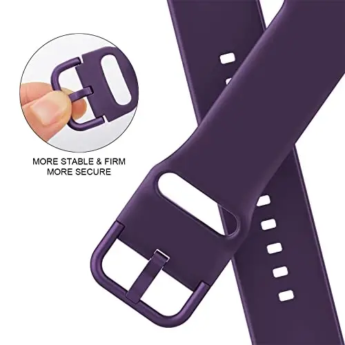 Sport Band Compatible with Apple Watch Bands 49mm 46mm 45mm 44mm 42mm 41mm 40mm 38mm, Soft Silicone Replacement Strap with Classic Clasp for iWatch Series 11 10 9 8 7 6 5 4 3 2 1 SE Ultra Women Men - 3