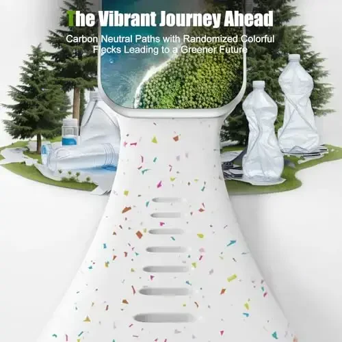 Wepro Silicone Band for Apple Watch Bands 44mm 45mm 46mm 42mm 49mm Ultra 2 Women Men for Apple Watch Strap for iWatch SE Series 10 9 8 7 6 5 4 3 2 1 Waterproof Breathable White - 4