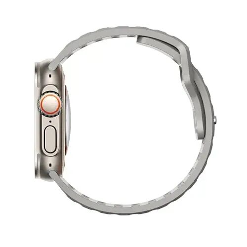 Apple Watch Kordonları Kadın Erkek Se Ultra 2 40mm 44mm 46mm 42mm 45mm 41mm 38mm 49mm Serisi 10 9 8 7 6 5 4 3 iWatch Spor Kayışı Silikon Ay Grisi için DONEGANI UC1 Bandı - 11