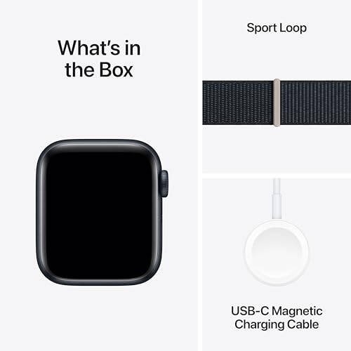 Apple Watch SE (2-avlod) [GPS 40 mm] Midnight alyuminiy korpusli va Midnight sport halqasi bilan Smartwatch. Fitness va uyqu kuzatuvchisi, halokatni aniqlash, yurak urishini kuzatuvchi, karbon neytral - 6