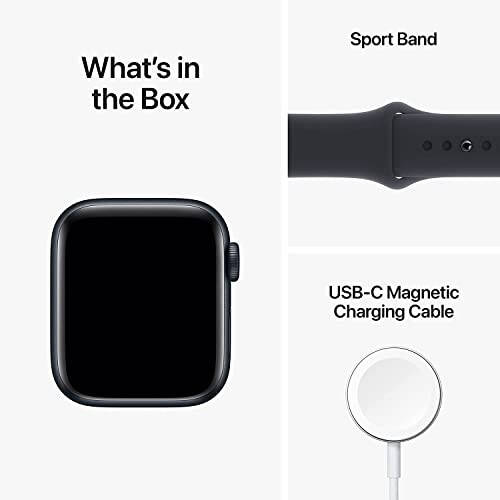 Apple Watch SE (2-chi avlod) (GPS + Cellular, 40mm) - Midnight Aluminum korpusli Midnight Sport Band, S/M (yangilangan) - 4