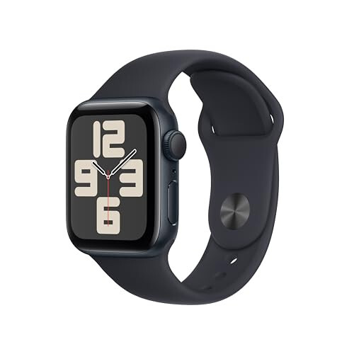 Apple Watch SE (2. Nesil) [GPS 40mm] Gece Mavisi Alüminyum Kasa ve Gece Mavisi Spor Bant S/M ile Akıllı Saat. Fitness ve Uyku Takibi, Çarpışma Algılama, Kalp Atış Hızı Monitörü - 1