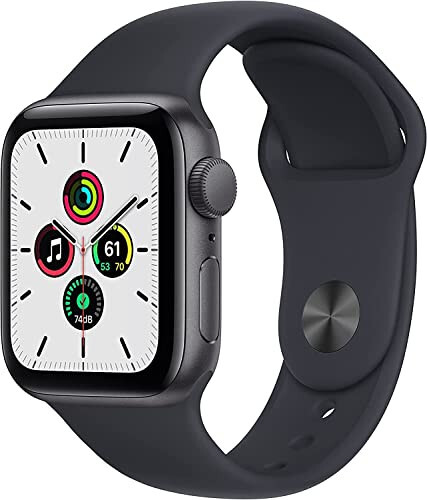 Apple Watch SE (GPS, 40mm) - Kosmik kulrang alyuminiy korpus bilan Midnight Sport Band (Yangilangan) - 8