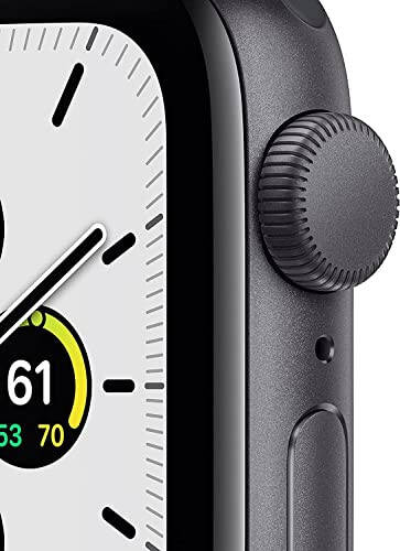 Apple Watch SE (GPS, 40mm) - Kosmik kulrang alyuminiy korpus bilan Midnight Sport Band (Yangilangan) - 9