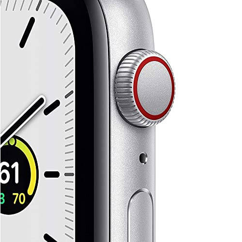 Apple Watch SE (GPS + Cellular, 40 mm) - Kumush Alyuminiy Korpusli Oq Sport Bantli (Yangilangan) - 2