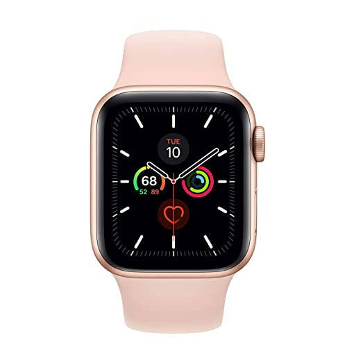 Apple Watch Series 4 (GPS, 40MM) - Gold Aluminum Case with Pink Sand Sport Band (Renewed) - 7