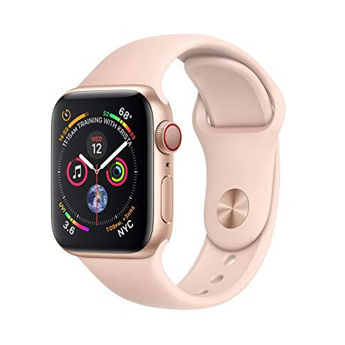 Apple Watch Series 4 (GPS + Cellular, 40MM) - Gold Aluminum Case with Pink Sand Sport Band (Renewed) - 6