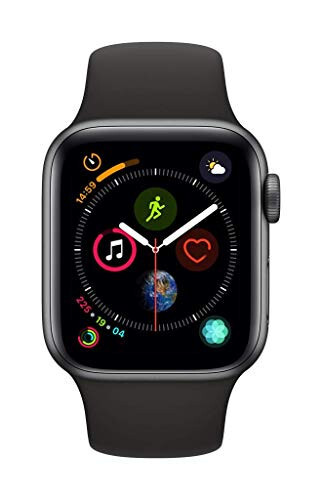 Apple Watch Series 4 (GPS + Cellular, 40MM) - Kosmik qora alyuminiy korpus bilan qora sport tasmasi (Yangilaydi) - 2