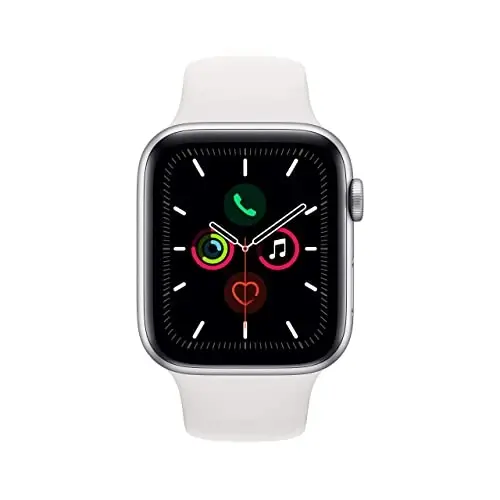 Apple Watch Series 5 (GPS, 40 MM) - Kumush Alyuminiy Korpus Oq Sport Tasmasi bilan (Yangilangan) - 3