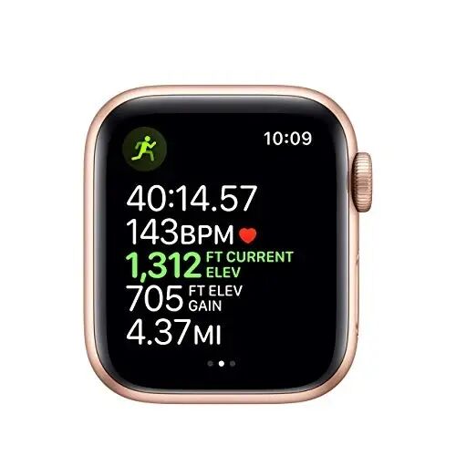 Apple Watch Series 5 (GPS, 40MM) - Gold Aluminum Case with Pink Sand Sport Band (Renewed) - 4