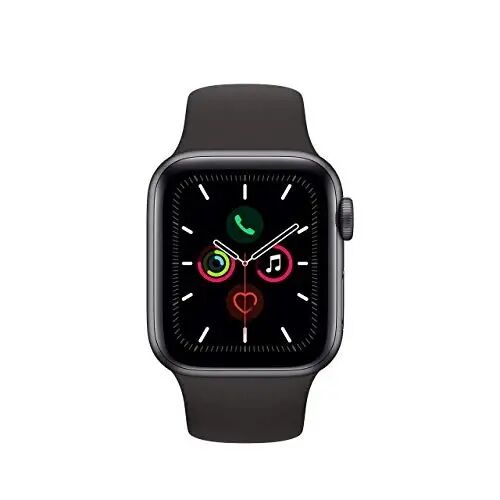 Apple Watch Series 5 (GPS, 40MM) - Space Gray Aluminum Case with Black Sport Band (Renewed) - Apple (1)