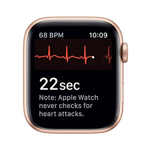 Apple Watch Series 5 (GPS, 44MM) - Gold Aluminum Case with Pink Sand Sport Band (Renewed) - 9