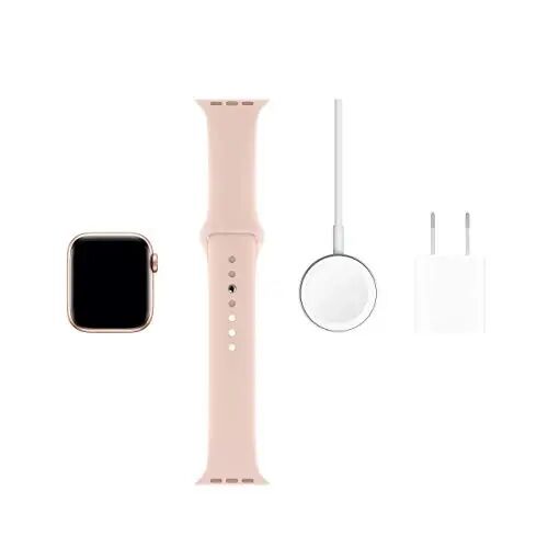 Apple Watch Series 5 (GPS + Cellular, 40MM) - Gold Aluminum Case with Pink Sport Band (Renewed) - 6