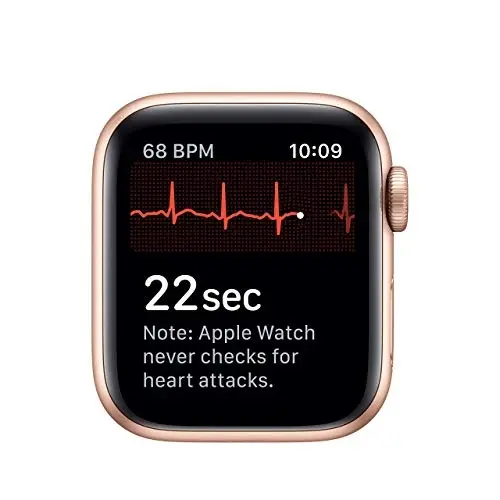 Apple Watch Series 5 (GPS + Cellular, 40MM) - Oltin Alyuminiy Korpusli Push Sport Tasmasi bilan (Yangilangan) - 5