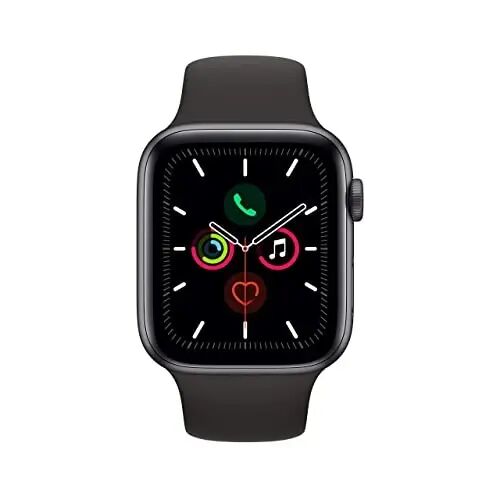 Apple Watch Series 5 (GPS + Cellular, 44MM) - Space Gray Aluminum Case with Black Sport Band (Renewed) - Apple (1)