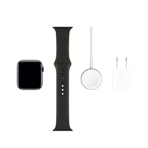 Apple Watch Series 5 (GPS + Cellular, 44MM) - Space Gray Aluminum Case with Black Sport Band (Renewed) - 6